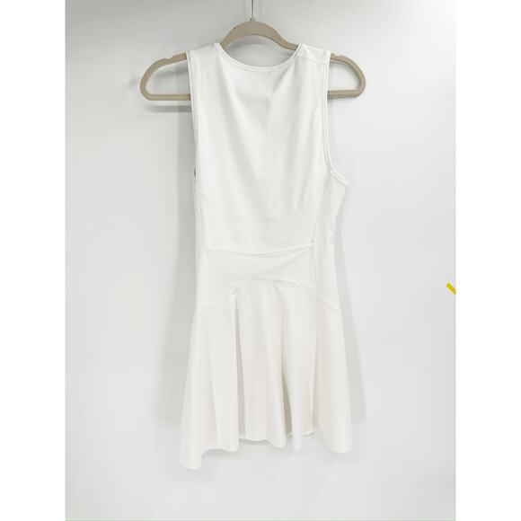 Athleta Ace White Sleeveless Tennis Athletic Sports Mini Dress Size Medium - Picture 5 of 5